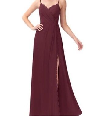 Azazie Tegan bridesmaid dress in Cabernet